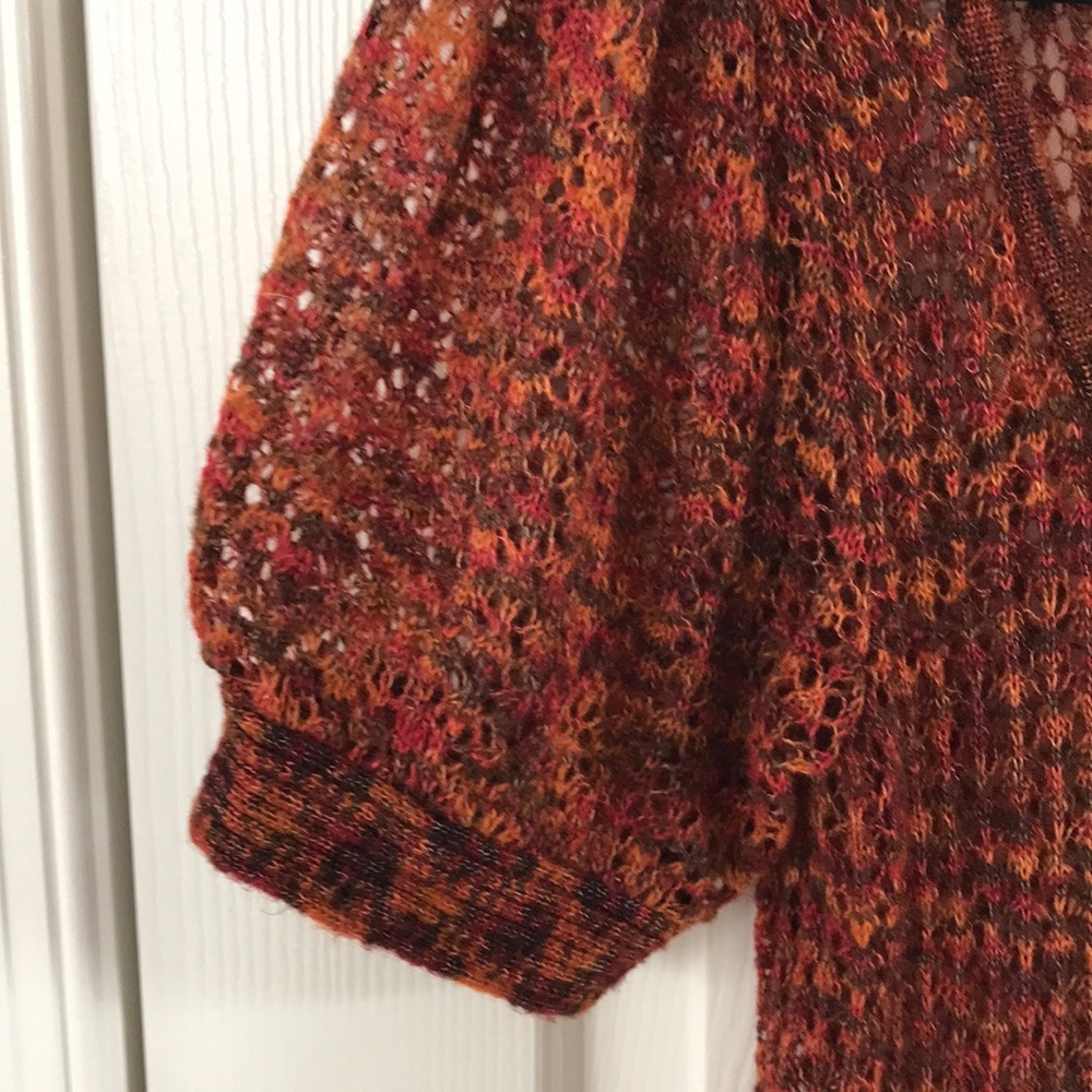 Kensie Pretty M Brown & Red Scoop Neck Tunic - Picture 7 of 13